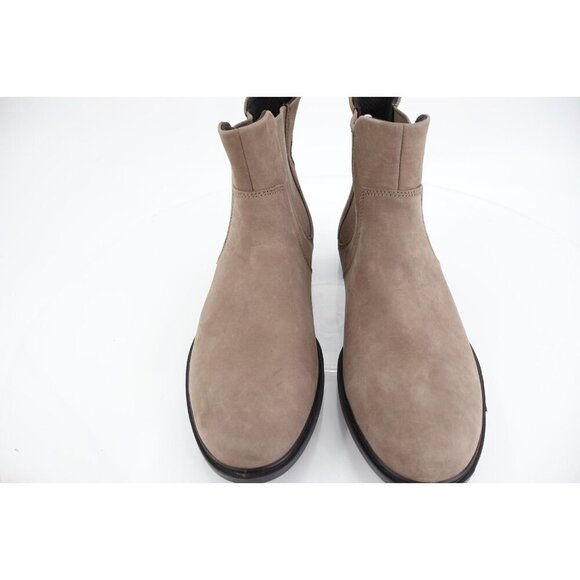 Reebok Women Ecco Soft 15 Boots Taupe Leather Women\'s Size 9 Shoes Slip-On Chelsea Booties